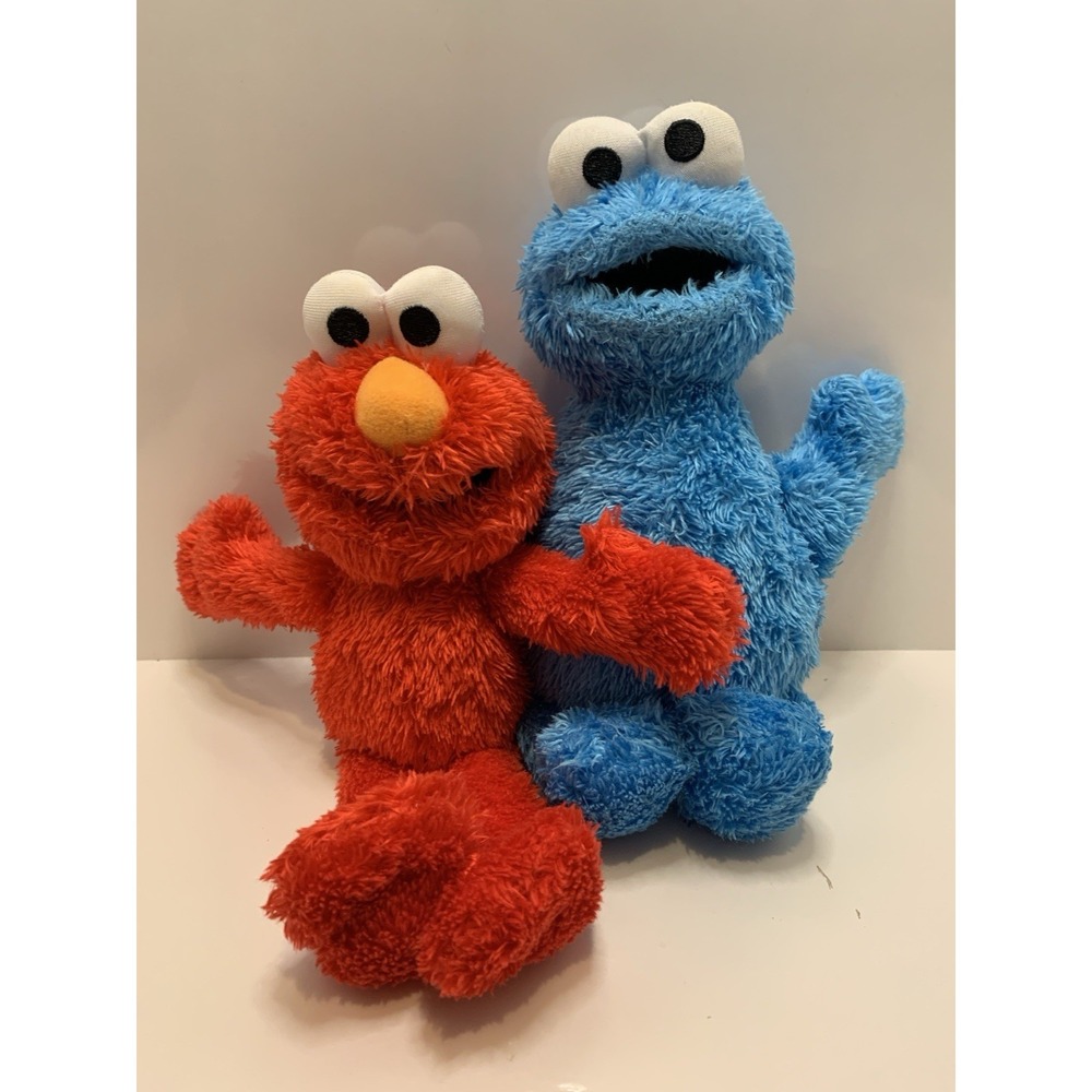 Sesame‎ Street Best Friends Cookie Monster & Elmo Plush Stuffed Toys Hasbro 2013
